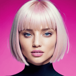 Bowl Cut Light Pink Hairstyle profile picture for women
